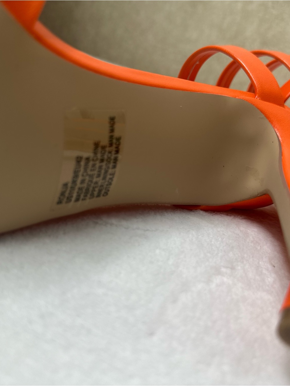 Shoe Dazzle Orange Spiral-Strap Heeled Sandals - Picture 6 of 16